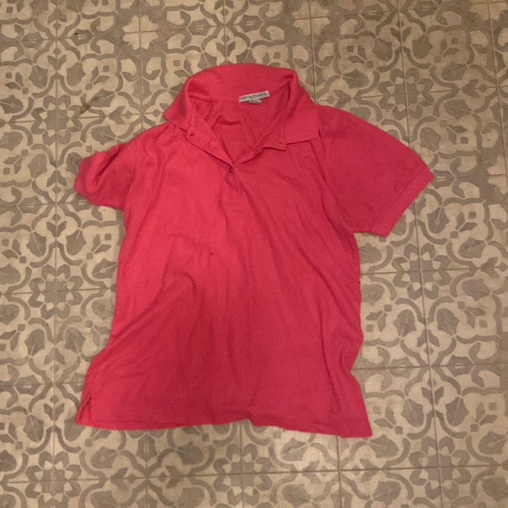 Pink collard shirt